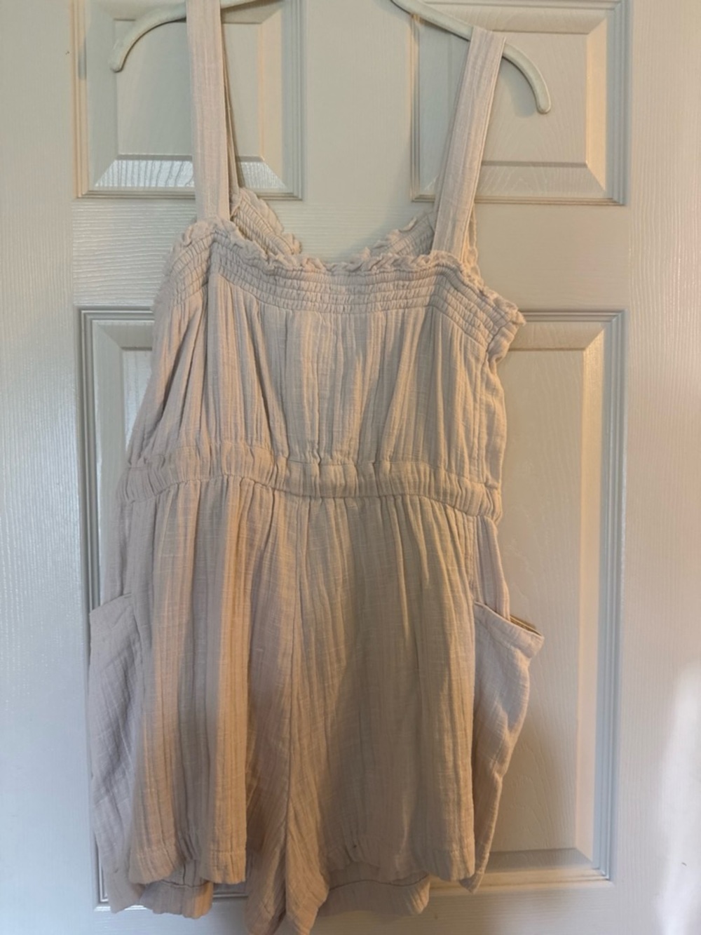 Roxy Cream Button-Front Rope-Waist Jumpsuit - Picture 4 of 4